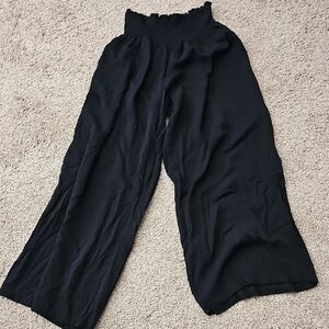 Sophisticated Black Wide-Leg Pants with High Waist